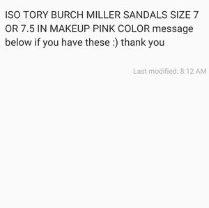 ISO Tory burch miller sandals